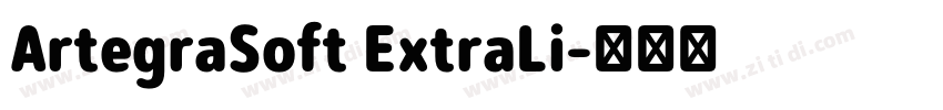 ArtegraSoft ExtraLi字体转换